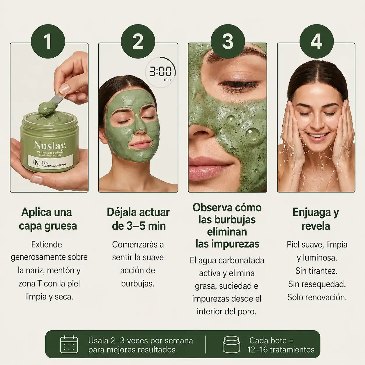 Garantía 30 días Nuslay - skincare coreano K-Beauty envío gratuito a EE.UU.